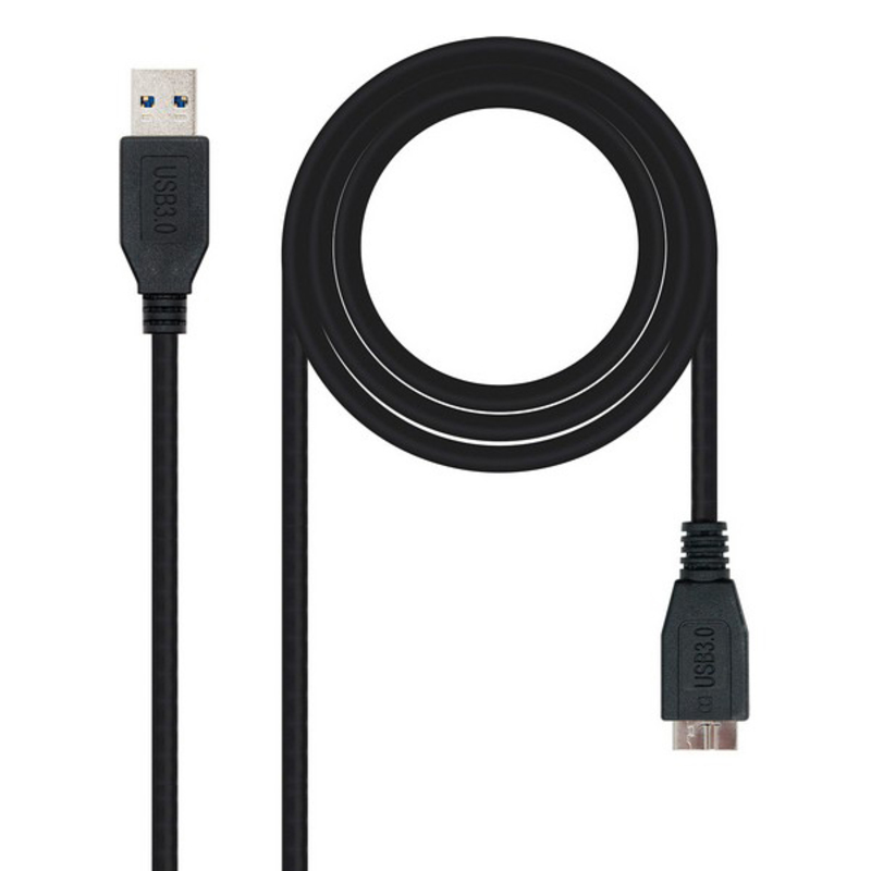 Кабель USB 3.0 A — Micro USB B NANOCABLE 10.01.110-BK-4