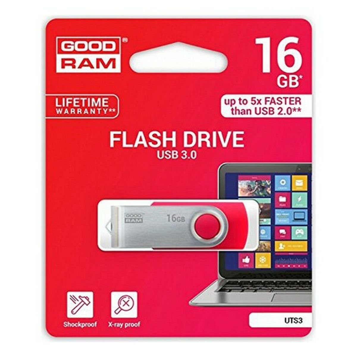 Pendrive GoodRam UTS3 USB 3.1 Чёрный-4