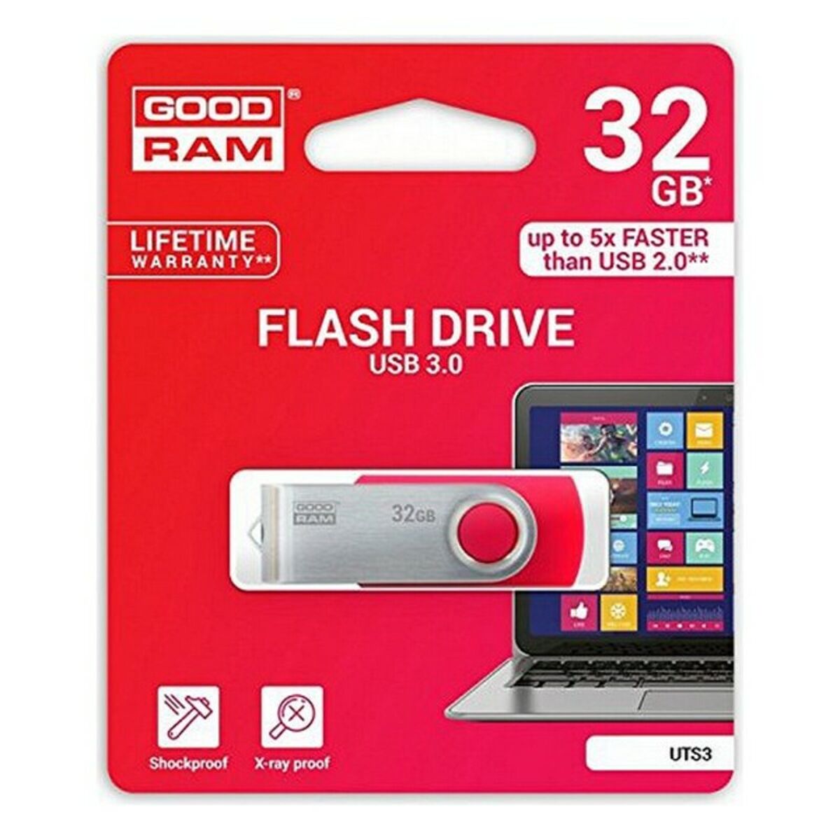 Pendrive GoodRam UTS3 USB 3.1 Чёрный-6