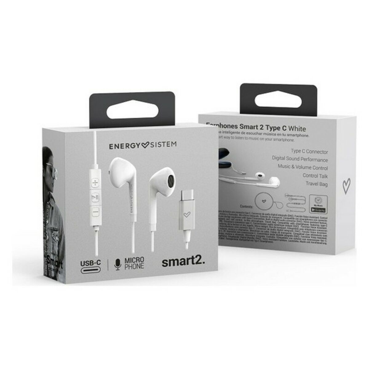 Наушники с микрофоном Energy Sistem Smart 2 USB-C-8