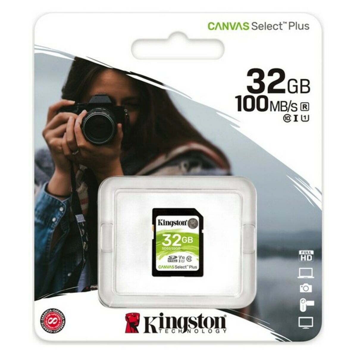 Карта памяти SD Kingston SDS2 100 MB/s exFAT-4