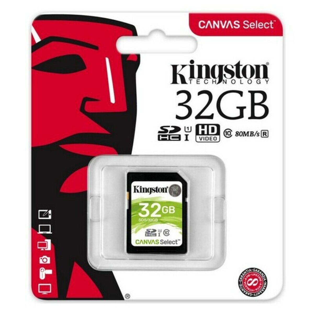 Карта памяти SD Kingston SDS2 100 MB/s exFAT-5