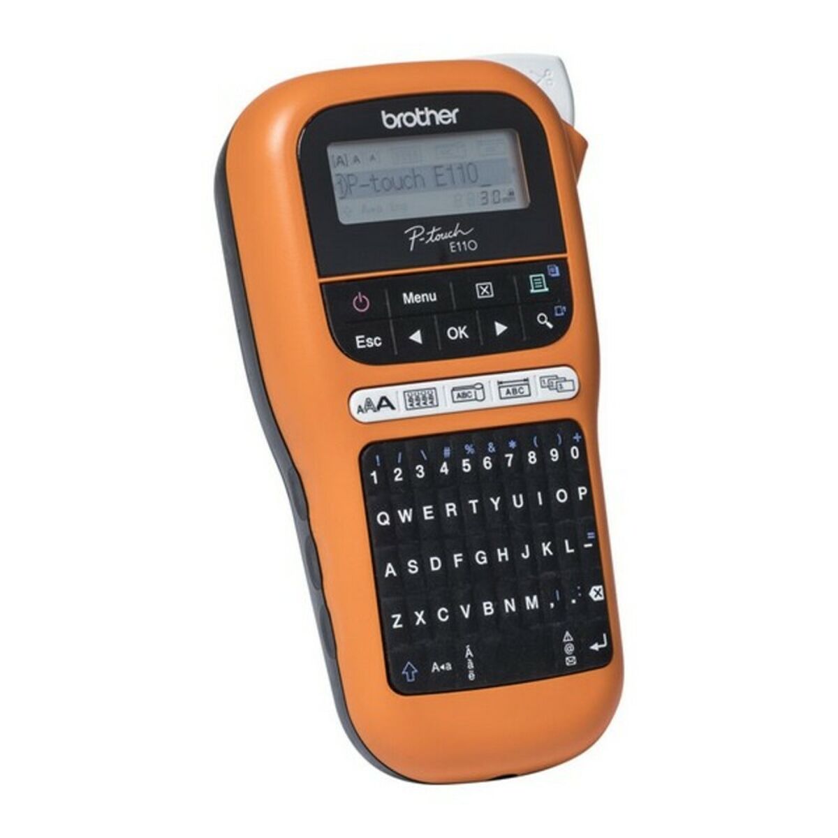 Портативная электронная линейка Brother PT-E110VP LCD Оранжевый-2