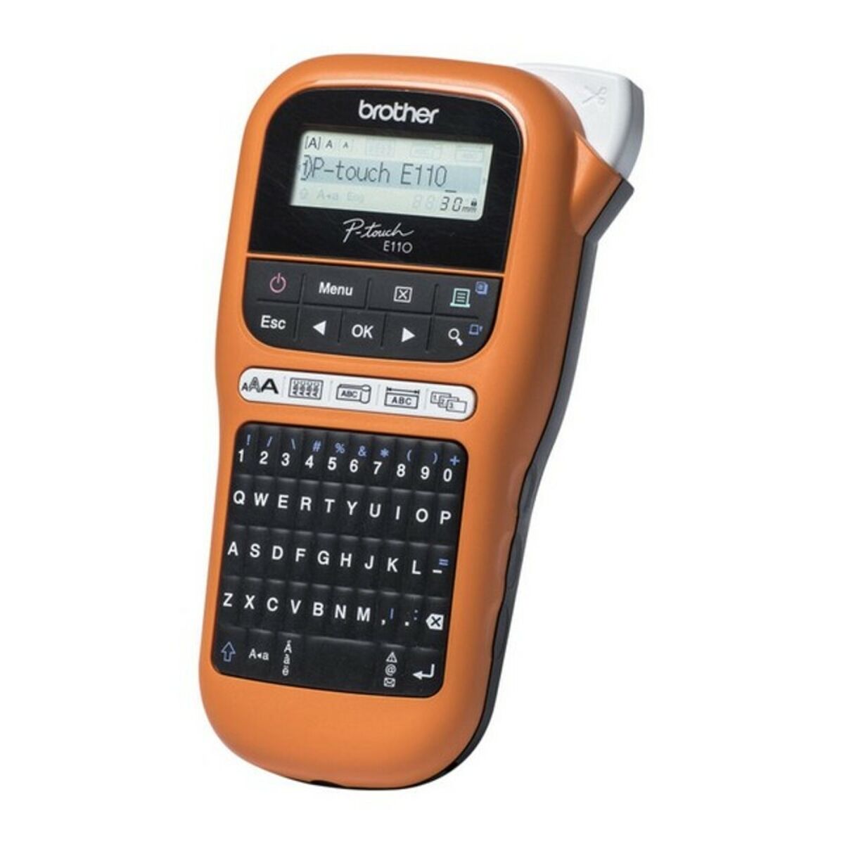 Портативная электронная линейка Brother PT-E110VP LCD Оранжевый-4