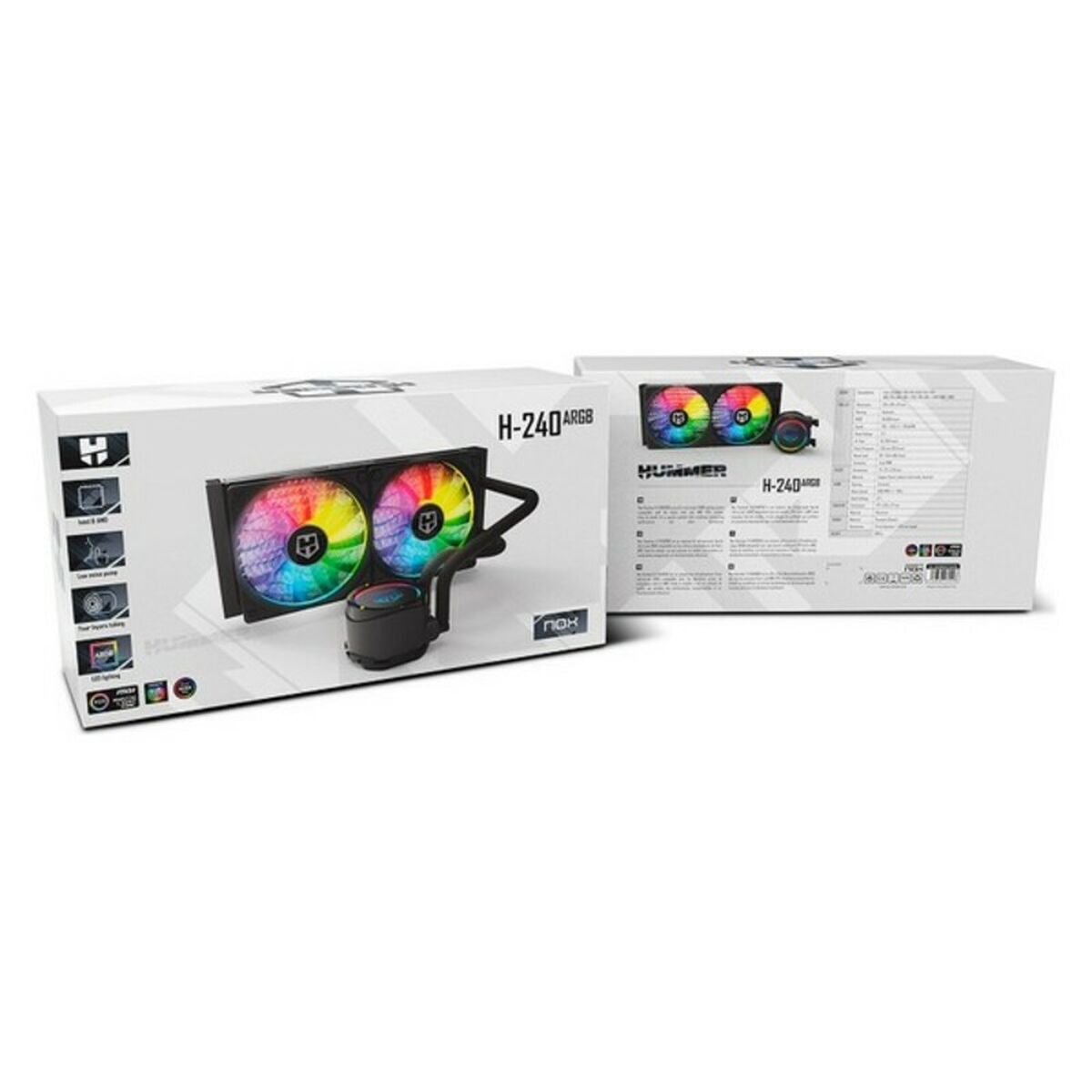 Набор для охлаждения Nox NXHUMMERH240ARGB RGB-2