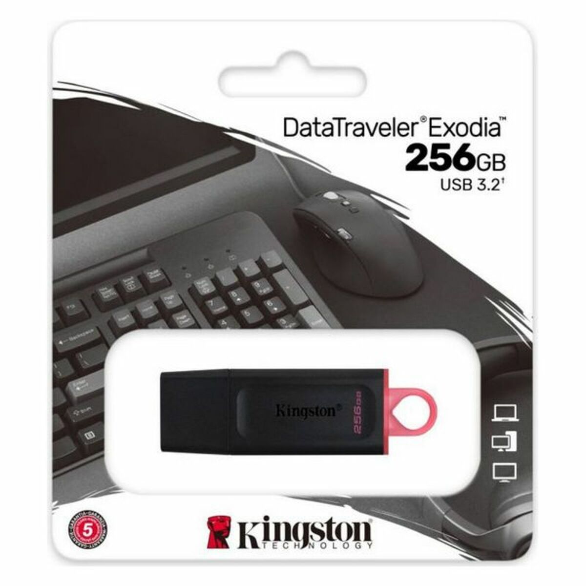 USВ-флешь память Kingston DataTraveler DTX Чёрный USВ-флешь память-2