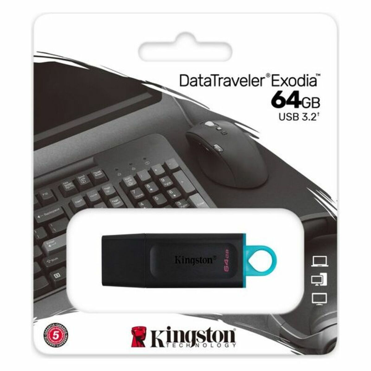 USВ-флешь память Kingston DataTraveler DTX Чёрный USВ-флешь память-8