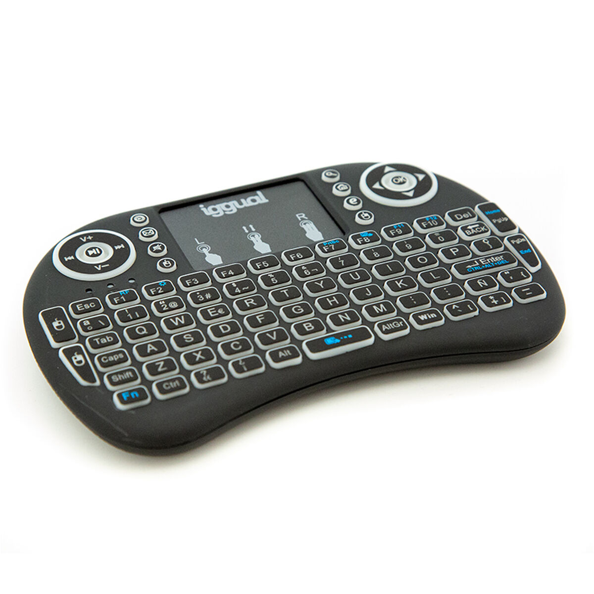 Клавиатура iggual Mini teclado inalámbrico con panel táctil-2