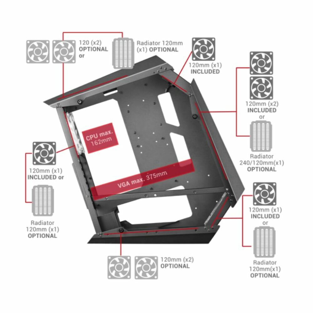 Блок полубашня ATX Galileo Mars Gaming MC51-2