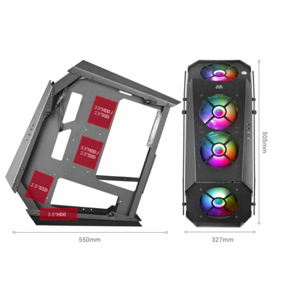 Блок полубашня ATX Galileo Mars Gaming MC51-3