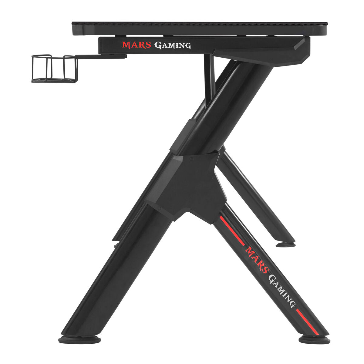 Письменный стол Mars Gaming MGDXLW Белый Чёрный Сталь 160 x 60 cm (160 x 60 cm)-2