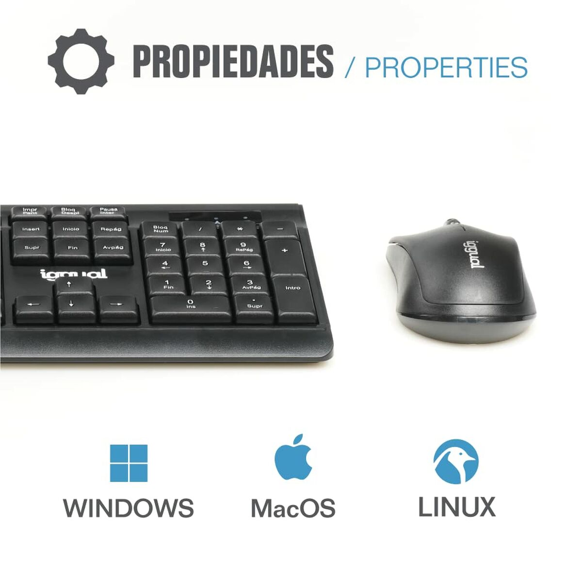 Клавиатура и мышь iggual IGG317600-2