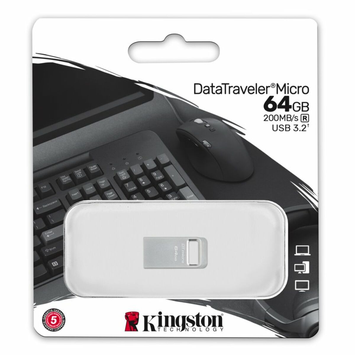 USВ-флешь память Kingston DataTraveler DTMC3G2 64 GB 64 Гб-2