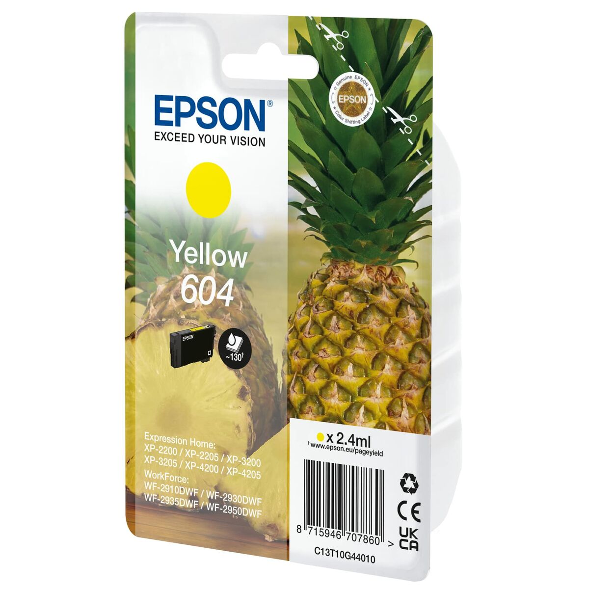 Картридж с оригинальными чернилами Epson 604 Жёлтый-2