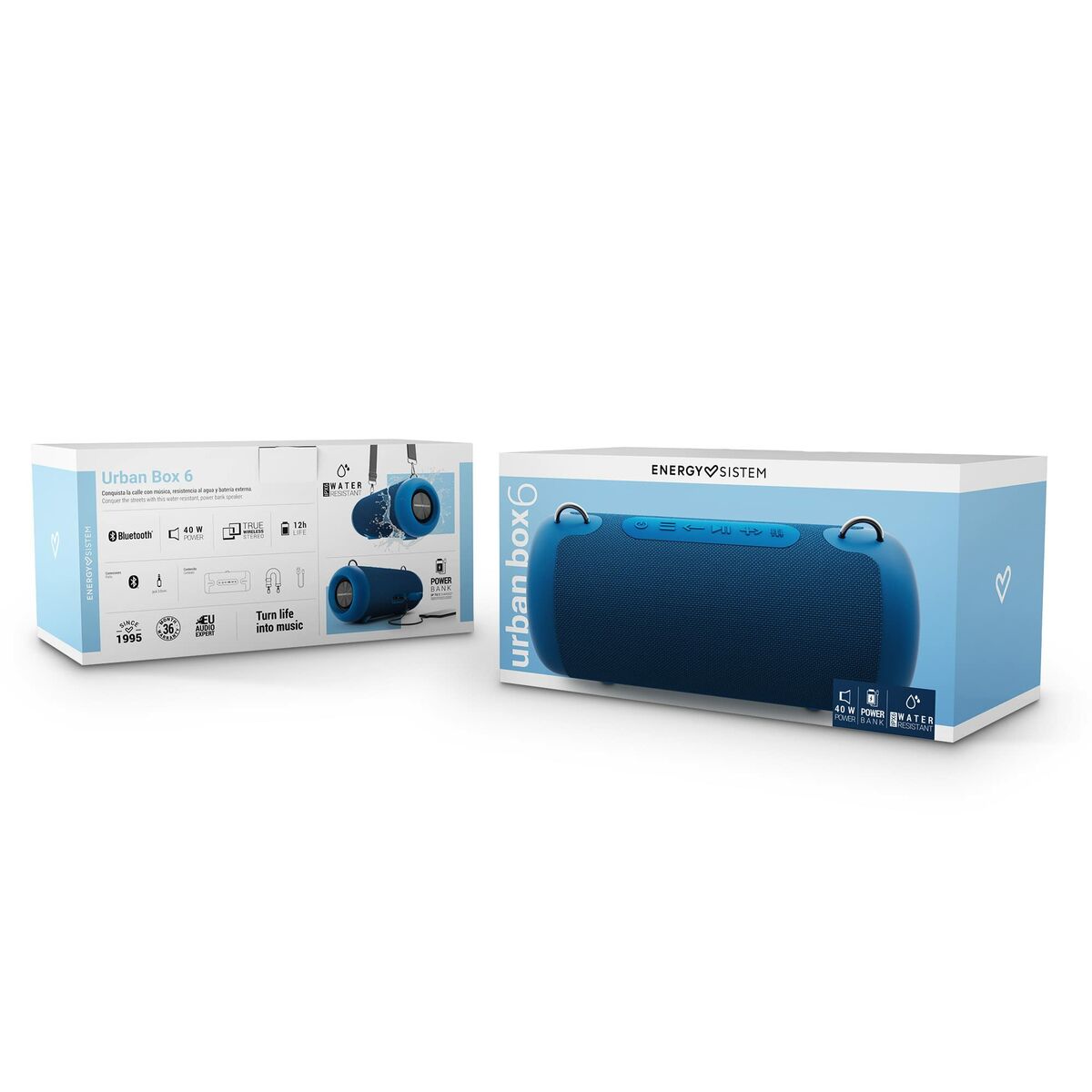 Портативный Bluetooth-динамик Energy Sistem Urban Box 6 Синий 40 W-5