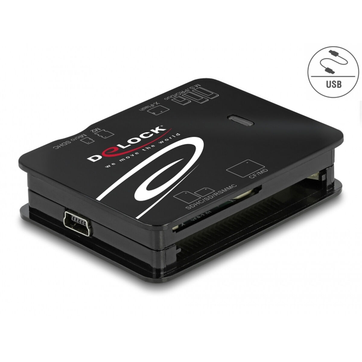 Внешний кардридер DELOCK 91007 Чёрный-2