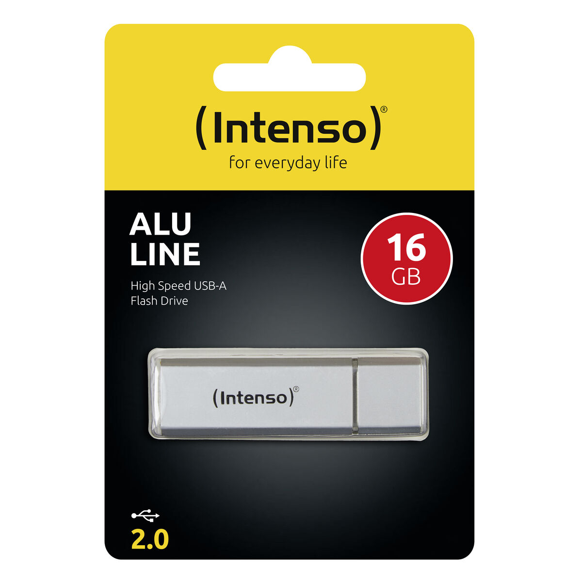 USВ-флешь память INTENSO Alu Line Серебряный 16 Гб-2