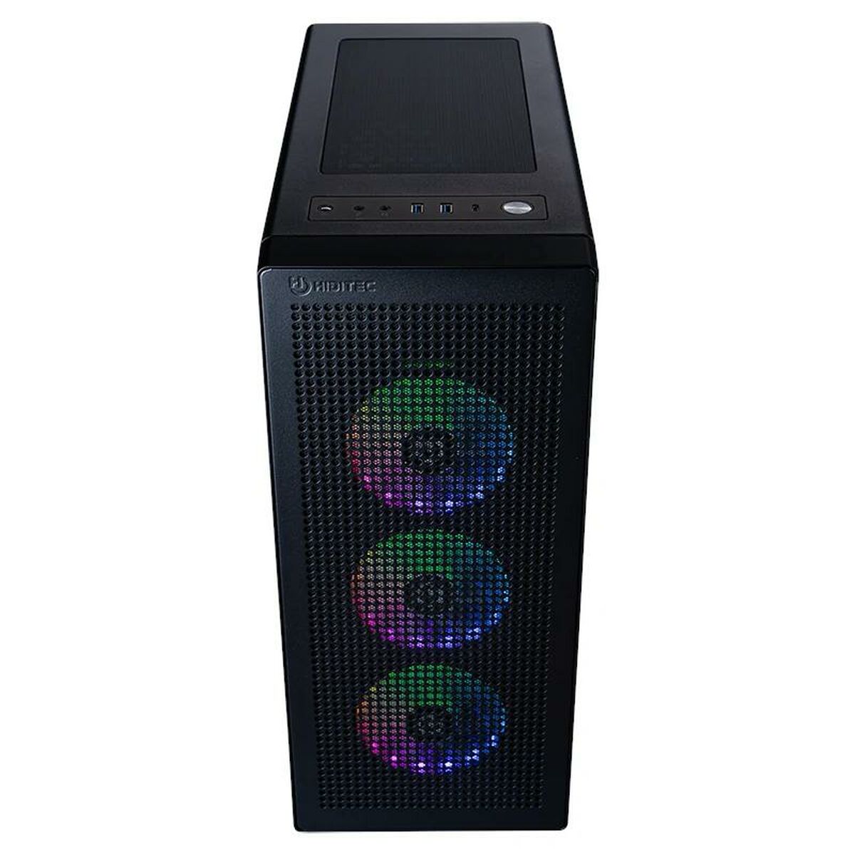 Блок полубашня ATX Galileo Hiditec H1 AIR Чёрный Разноцветный-4