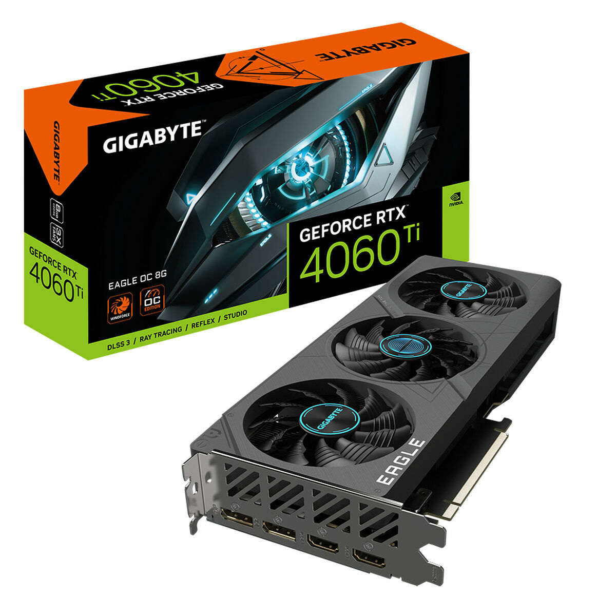 Графическая карта Gigabyte GeForce RTX 4060 Ti EAGLE OC 8G Geforce RTX 4060 Ti 8 GB GDDR6-6