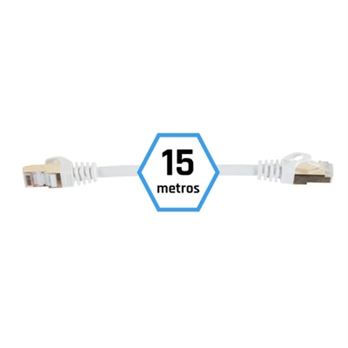 Жесткий сетевой кабель FTP кат. 7 iggual IGG318614 Белый 15 m-2