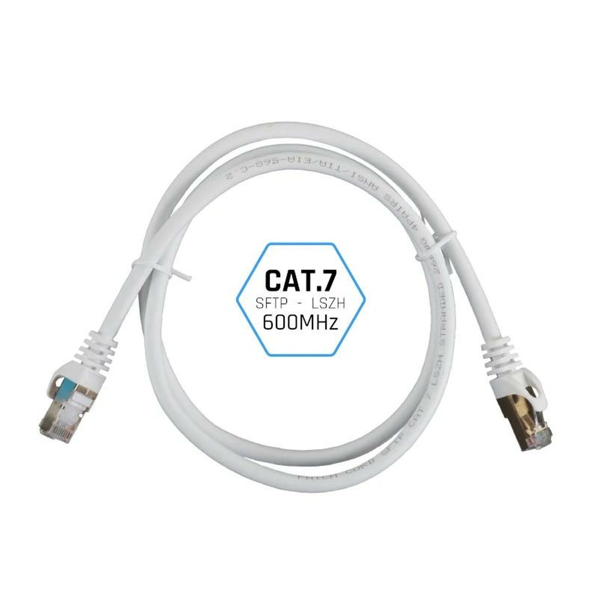 Жесткий сетевой кабель FTP кат. 7 iggual IGG318614 Белый 15 m-3
