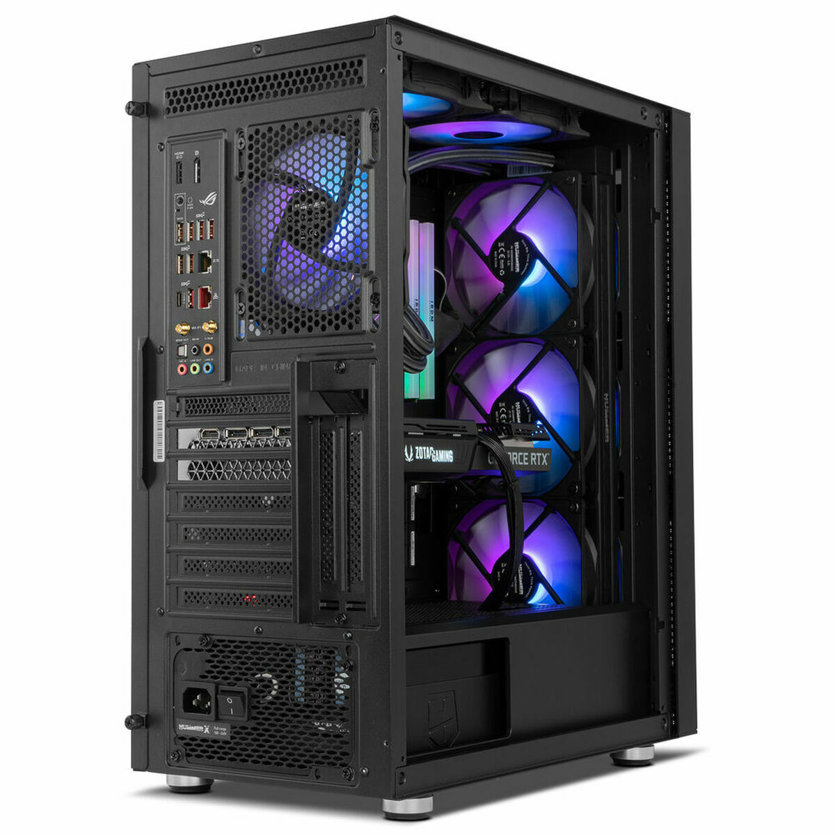 Блок полубашня ATX Galileo Nox Hummer Horus E-ATX Чёрный-5