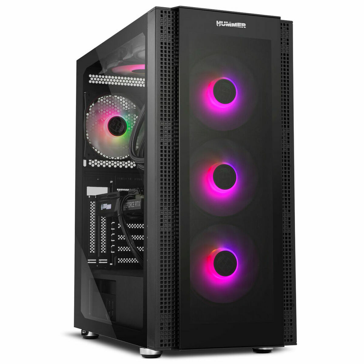 Блок полубашня ATX Galileo Nox Hummer Horus E-ATX Чёрный-6