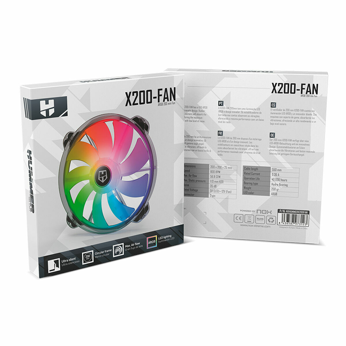 Вентилятор в корпусе Nox X200-FAN-3
