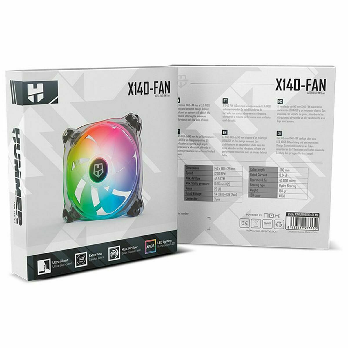 Вентилятор в корпусе Nox X140-FAN-2