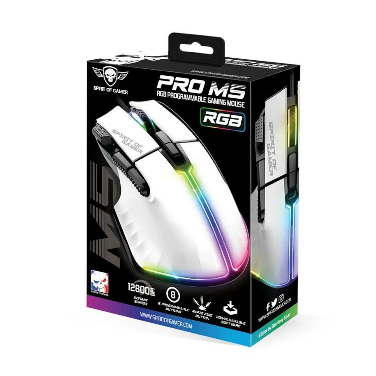 Оптическая мышь Spirit of Gamer Souris Pro M5 Белый-2