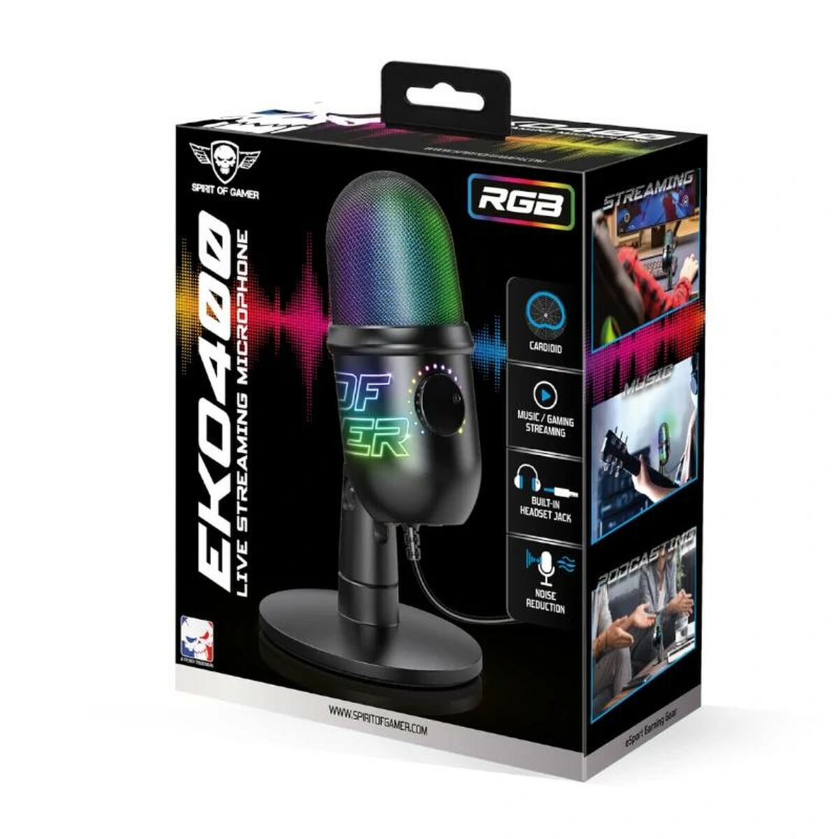 Микрофон Spirit of Gamer Eko 400 Чёрный-2