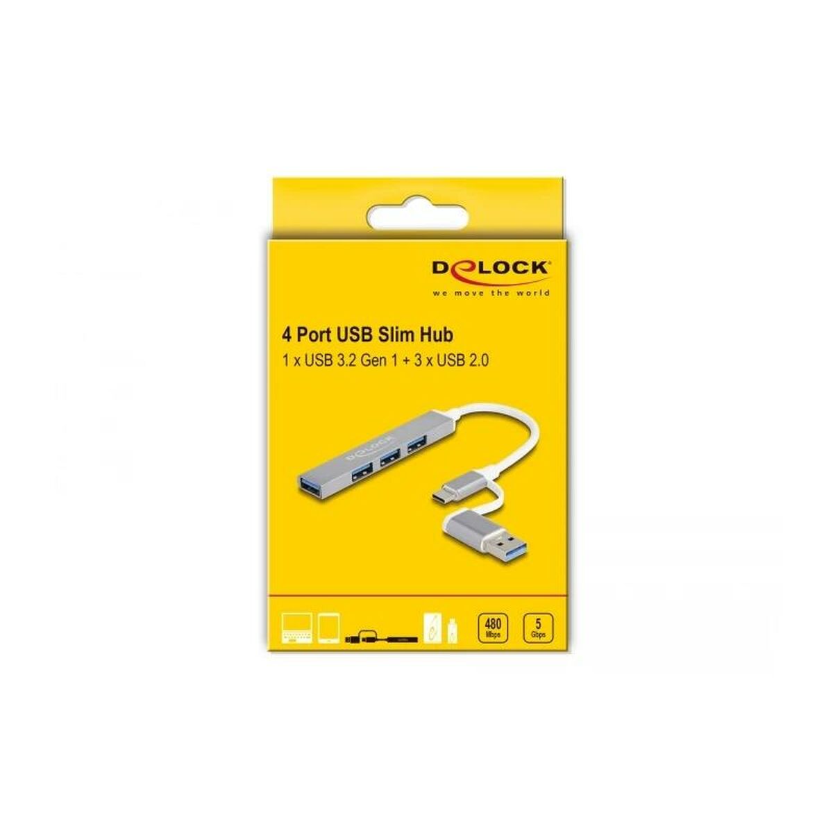 USB-разветвитель DELOCK 64214-2