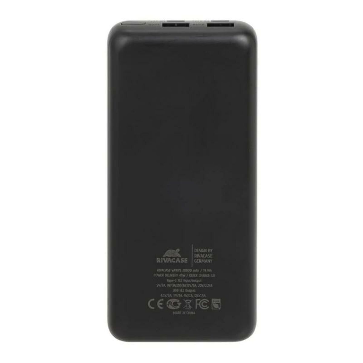Powerbank Rivacase VA1075 Чёрный 20000 mAh-2