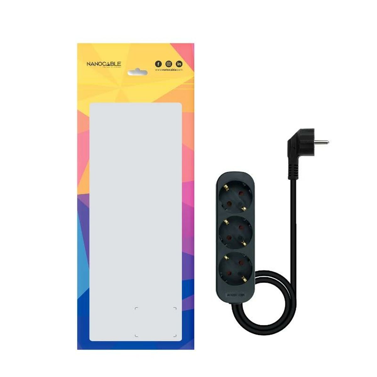 Свинец NANOCABLE 10.37.0004-NS-BK 3680 W 250 V 1,4 m-3