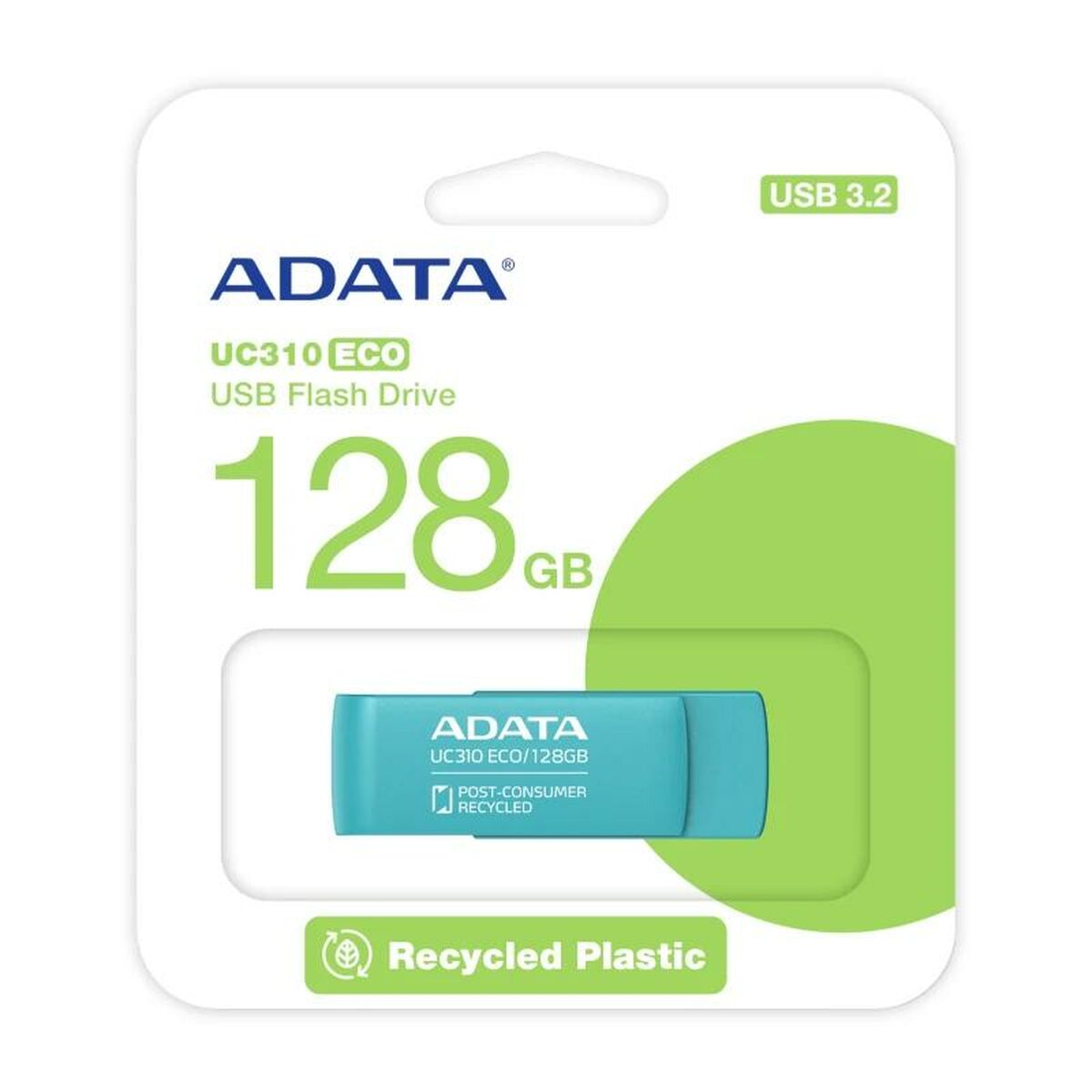 USВ-флешь память Adata UC310  128 Гб Зеленый-2