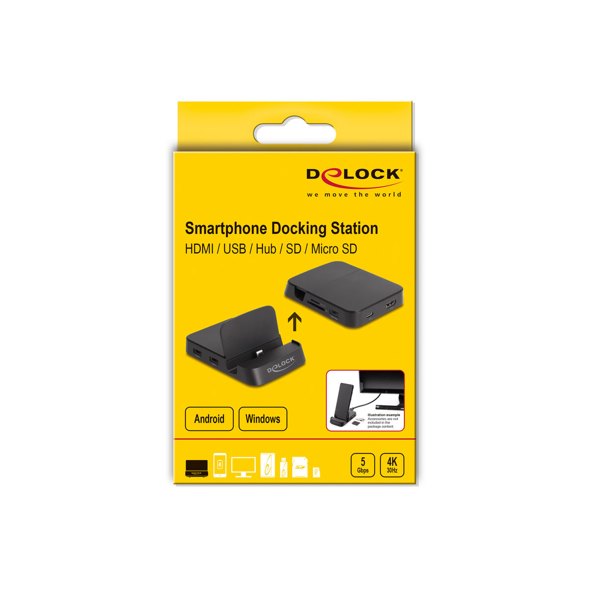 Dock/Ladebasis DELOCK 88018 Schwarz