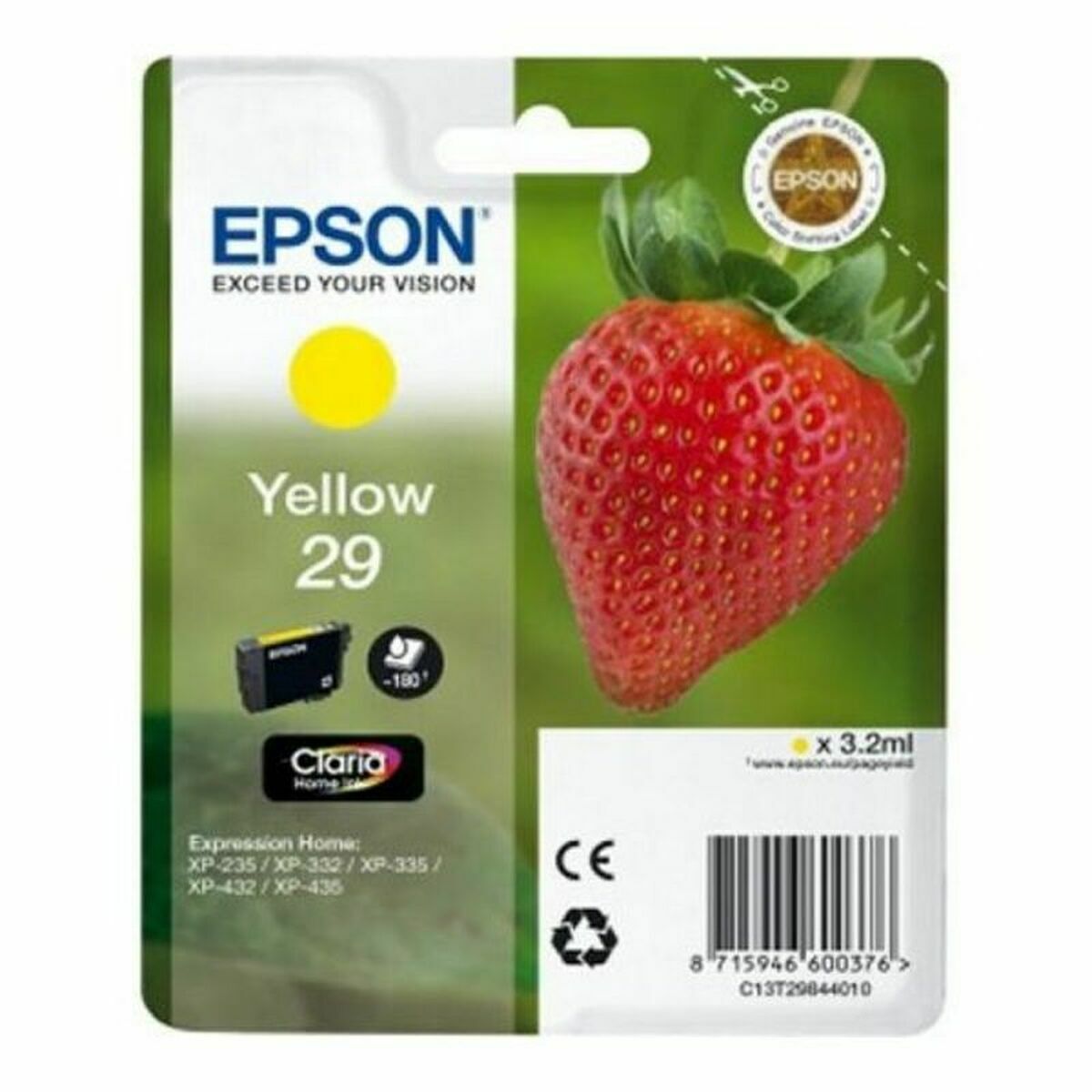 Epson 호환 잉크 카트리지 C13T29844012 옐로우