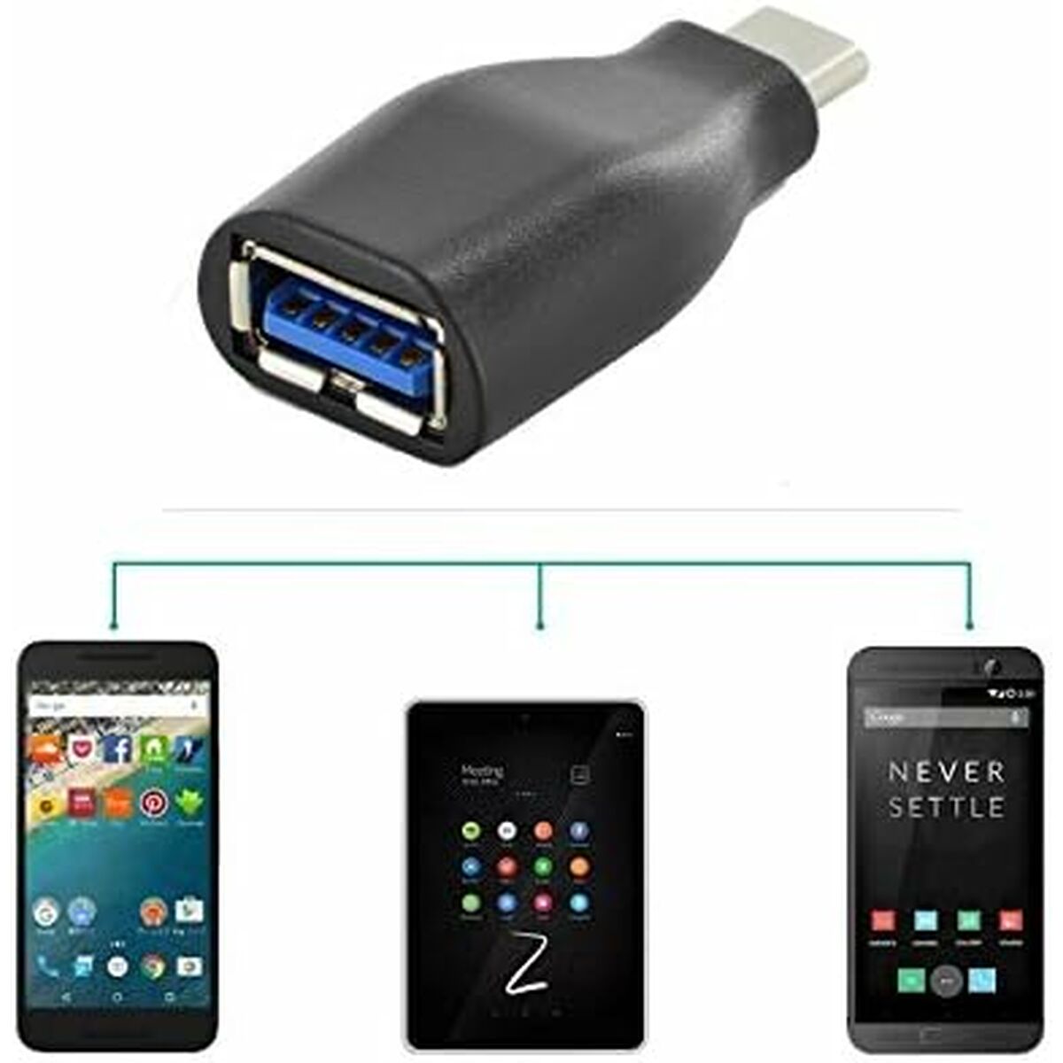 Адаптер USB - USB-C Ewent EW9643-2