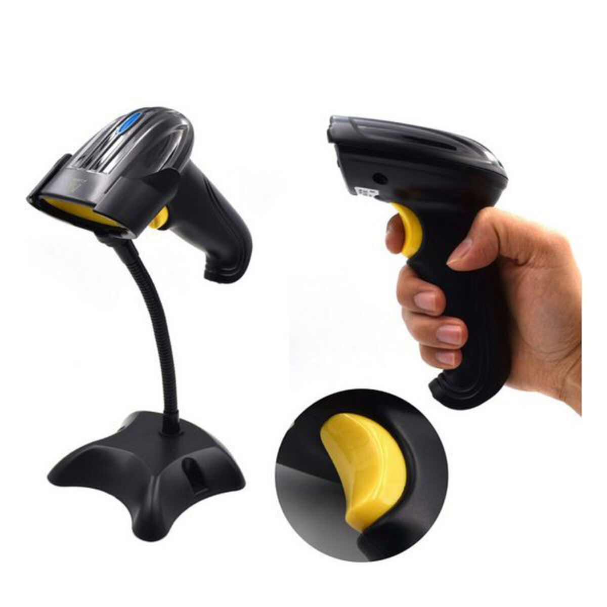 Сканер штрих-кода с подставкой Ewent EW3430 LED USB-4