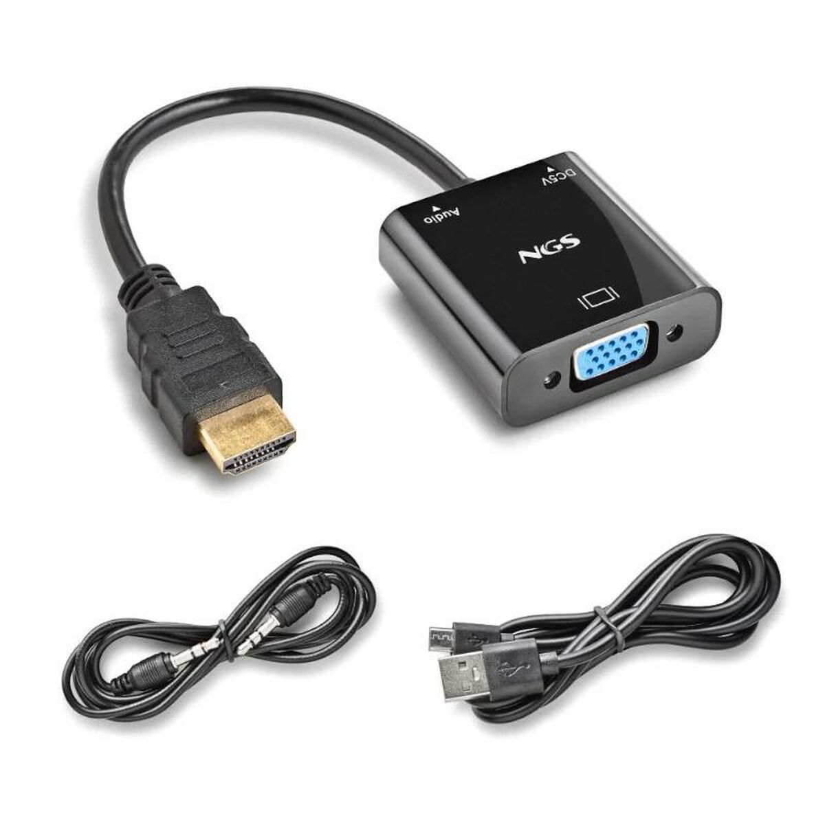 Адаптер HDMI—VGA NGS CHAMALEON Чёрный 15 cm-2