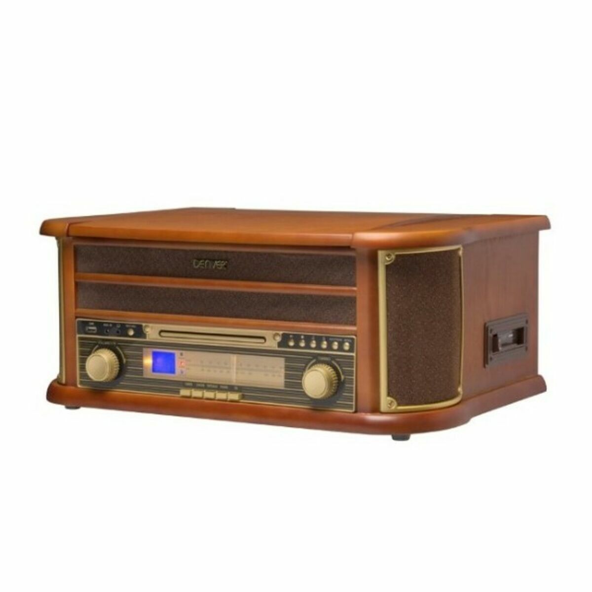 Проигрыватель пластинок Denver Electronics MCR-50MK3 USB 5W Деревянный-2