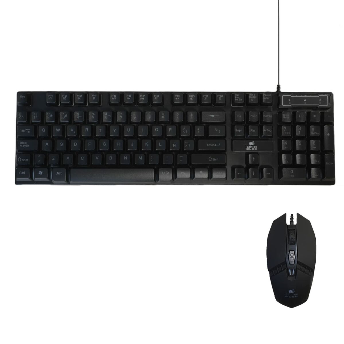 Игровые клавиатура и мышь ELBE PTR-103-G Чёрный-2