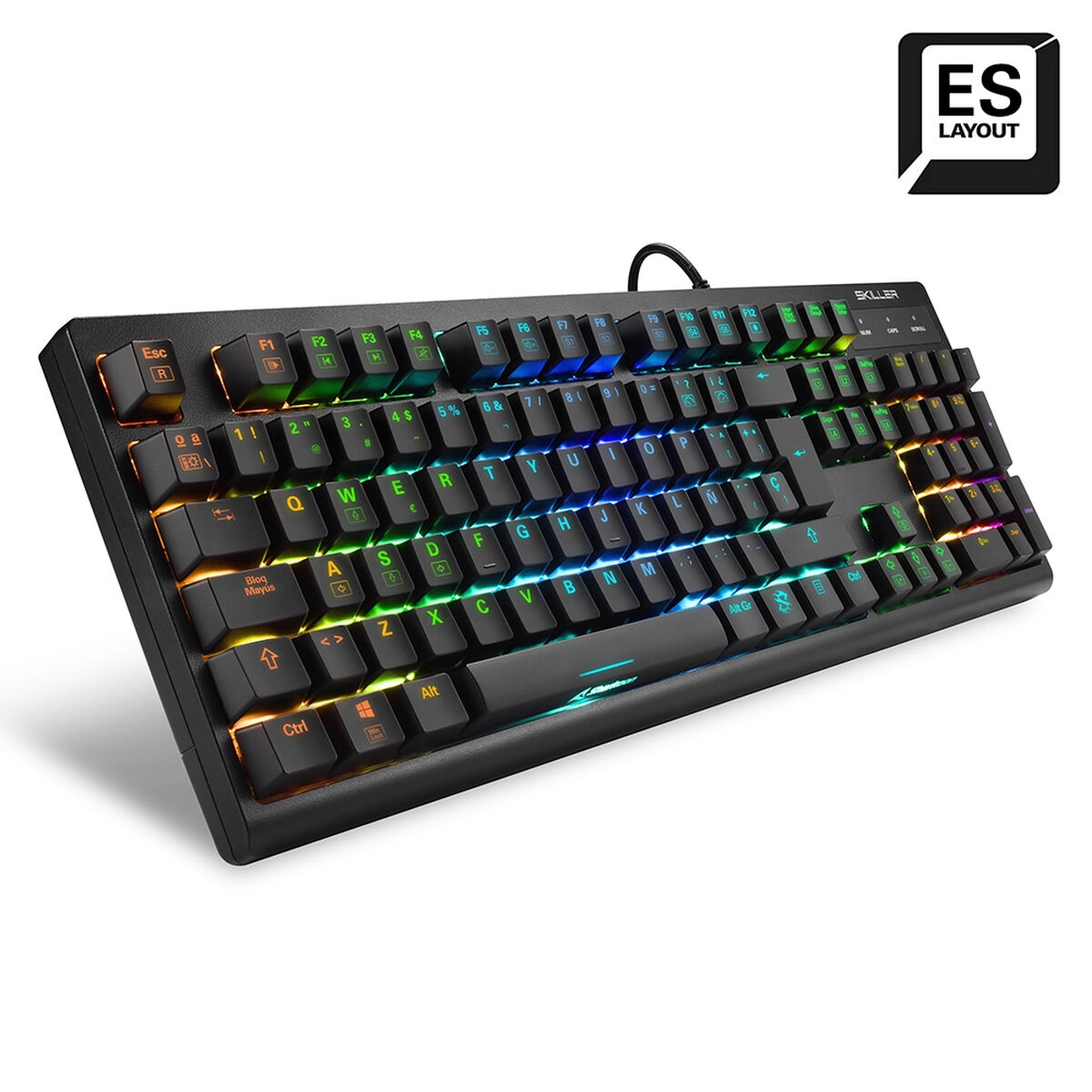 Игровая клавиатура Gaming Sharkoon 4044951030873 Чёрный Испанская Qwerty-2