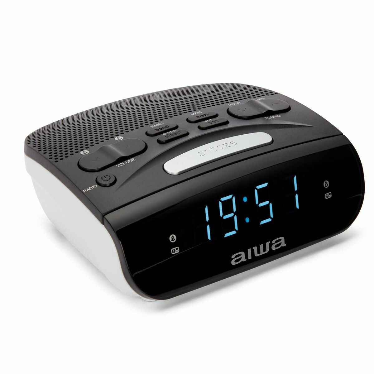 Радио с будильником Aiwa CR-15 Чёрный (1 штук)-2