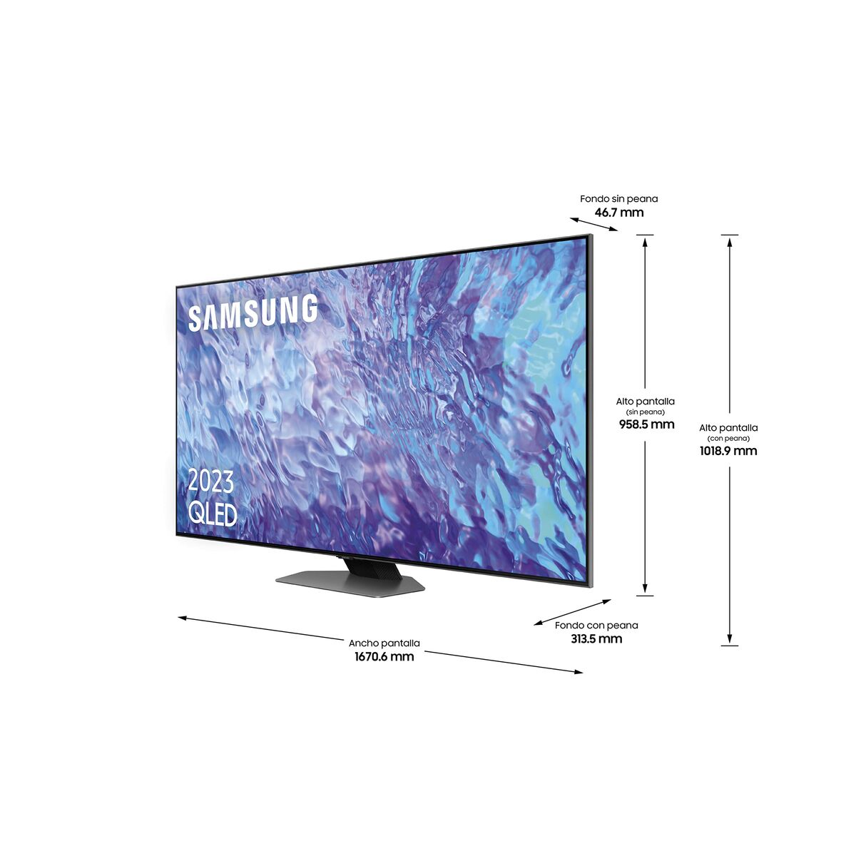 Samsung TQ75Q80CAT 4K Ultra HD 75 HDR QLED AMD FreeSync Smart TV-4