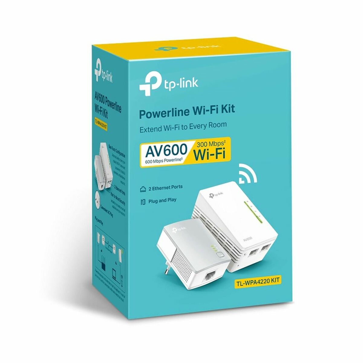 Powerline TP-Link TL-WPA4220 KIT 300 Mbps-2