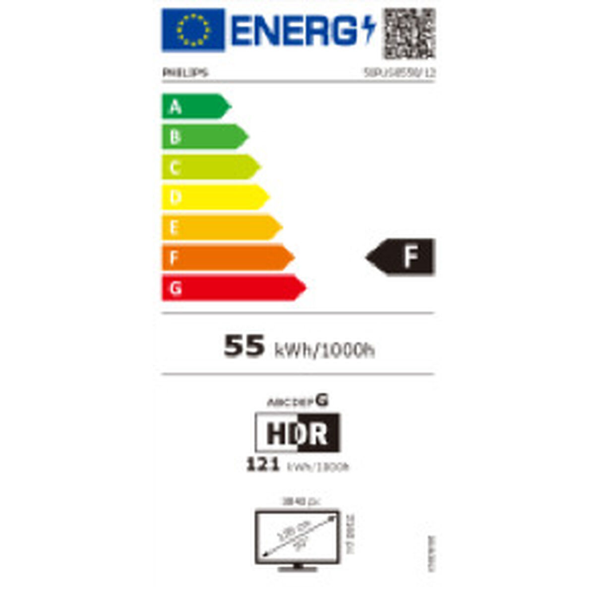 Смарт-ТВ Philips 50PUS8558 4K Ultra HD 50 LED D-LED AMD FreeSync Wi-Fi-2