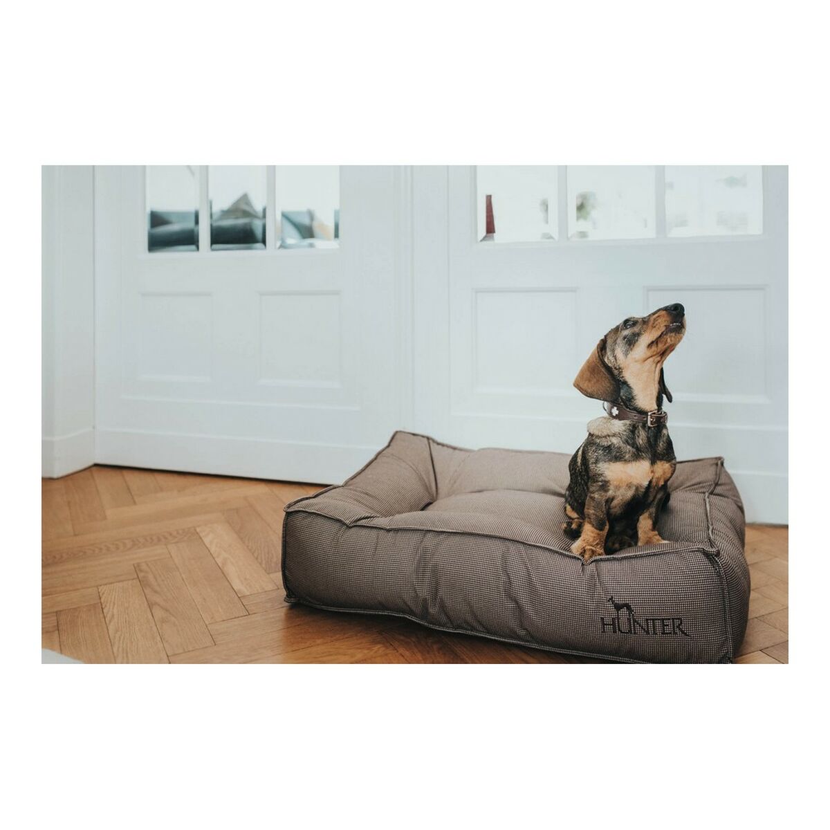 Bed for Dogs Hunter Lancaster Коричневый (120 x 90 cm)-4