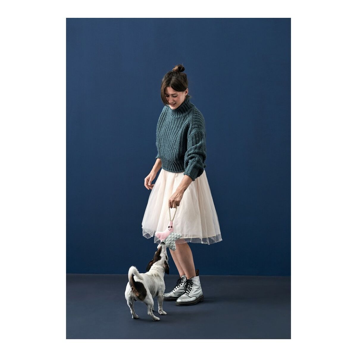 Прорезыватель для зубов для собак Hunter Salima Плюшевый С веревкой Розовый Щенки-5