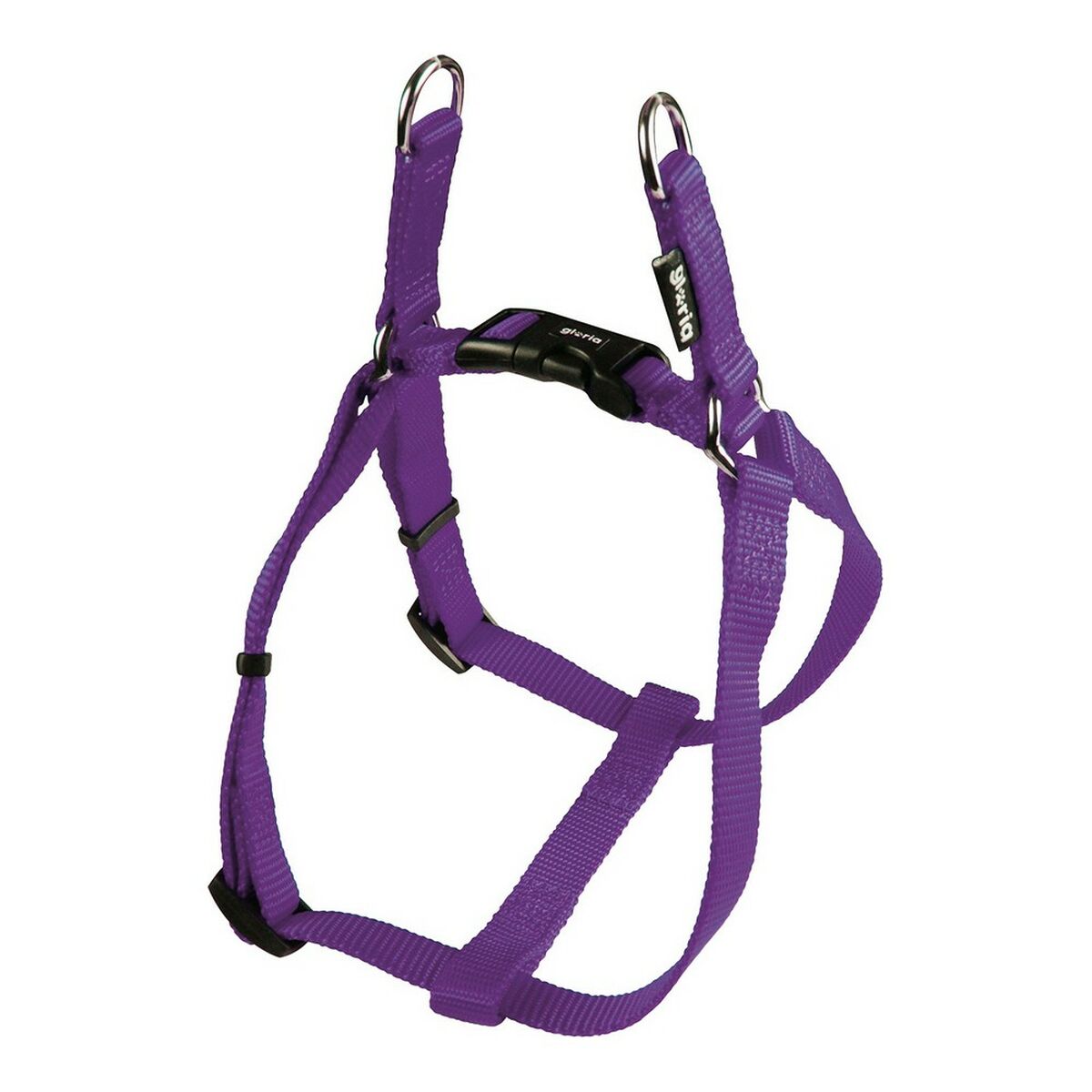 Gloria Düz Ayarlanabilir Köpek Koşum Takımı 47-71 cm Mor Boy M
